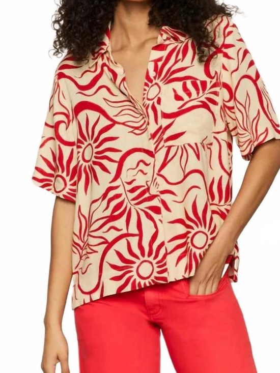 Tops - Sanctuary Relaxed Vacation Shirt in Sunny Riviera | Size Medium